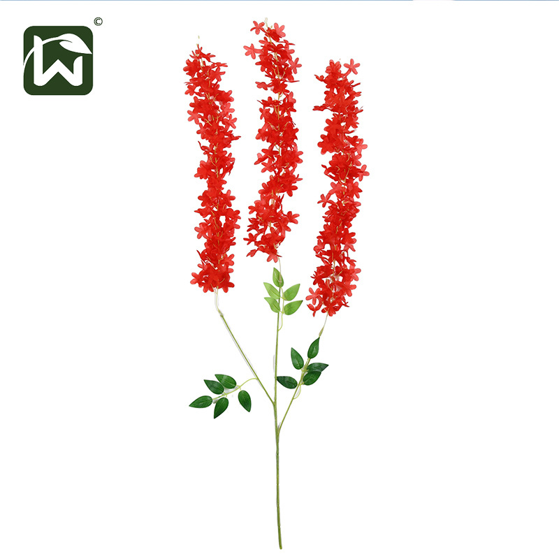 Wholesale of artificial flower vines for indoor and outdoor landscaping, wedding decoration, ceiling, silk flowers, wisteria flowers, lilac wall hangings Specification image