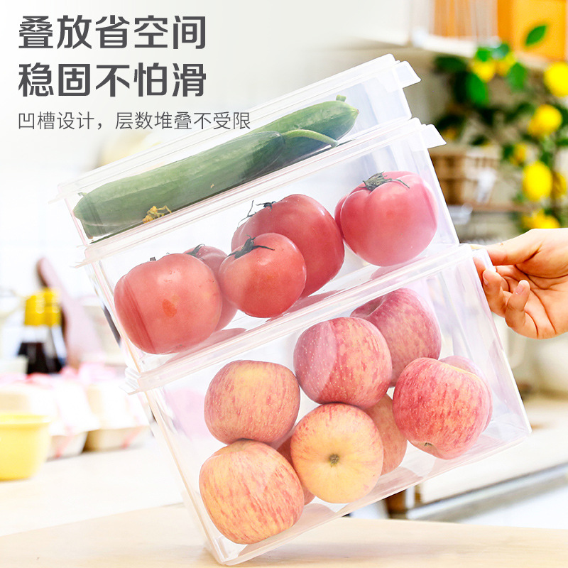 冰箱收纳盒/鸡蛋收纳盒/食品收纳盒/磁吸冰箱架/面条收纳盒密封产品图