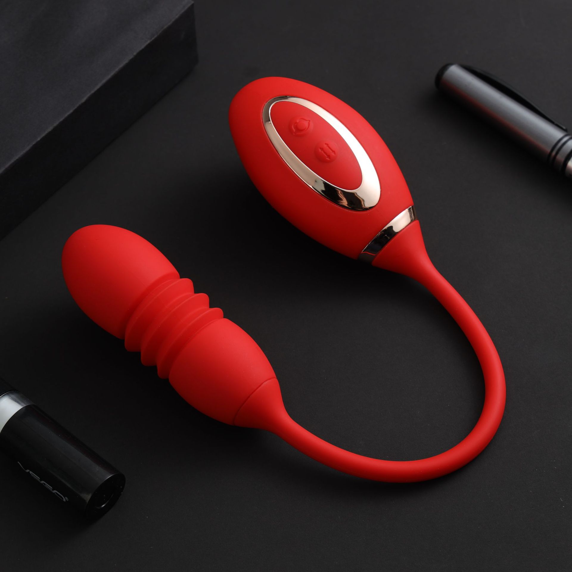 Cross-border cannon machine double-head sucking vibration telescopic egg jumping female masturbation sex product full figure