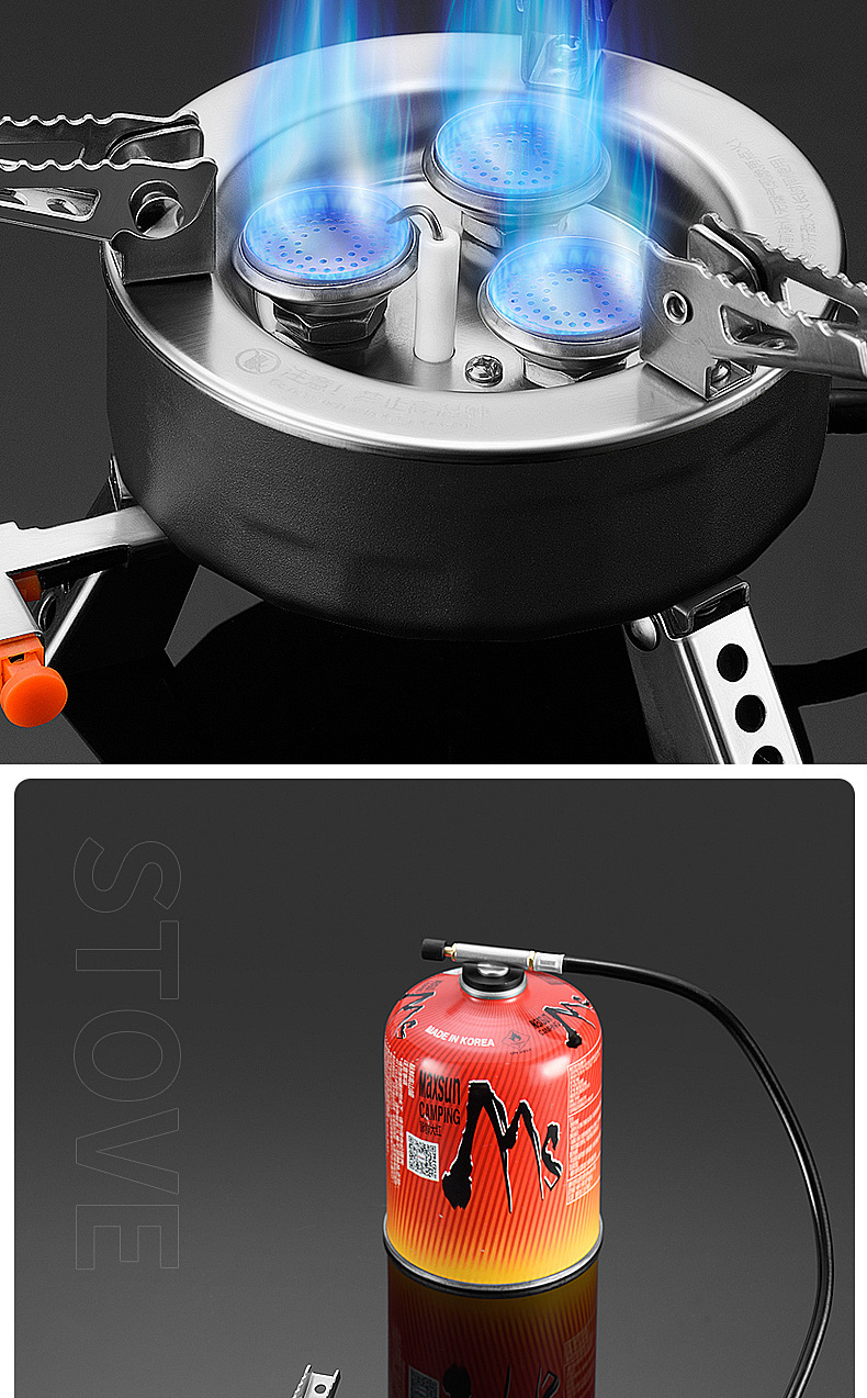 三星炉灶户外便携卡式炉野外炉具露营炊具防风猛火煤气灶燃气炉子详情4