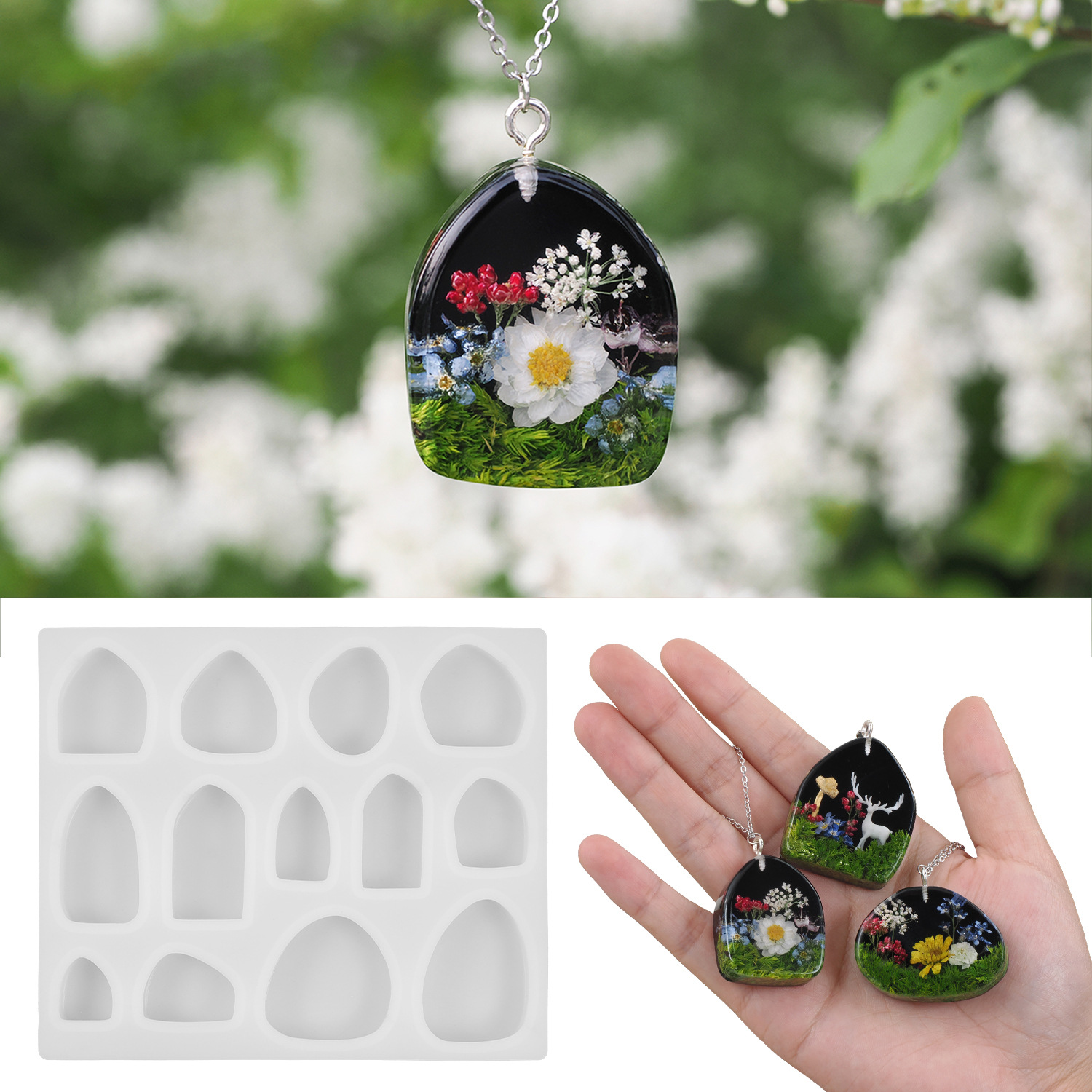 Бренд DIY crystal diy clocket, эпоксидная смола, подвеска, брелок, зеркальное зеркальное силиконовое зеркало, силиконовый набор для сережек ручной работы pic 4