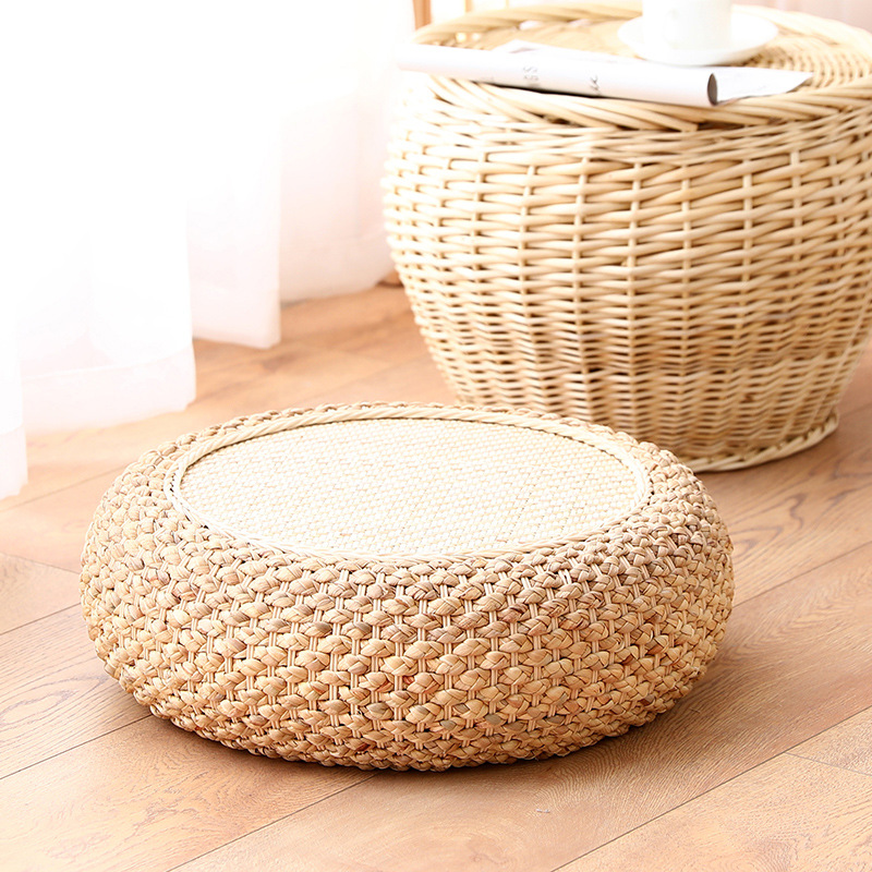 Household Japanese Simple Futon Cushion Rattan Woven Thick Tatami Mat Household Ins Wind Lazy Bay Window Mat Application Scenario