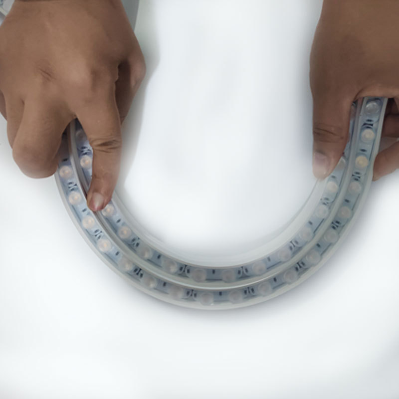 Side-bending flexible wall-washing light DC24V outdoor wall-washing light strip waterproof project, flexible led waterproof light strip Item Picture