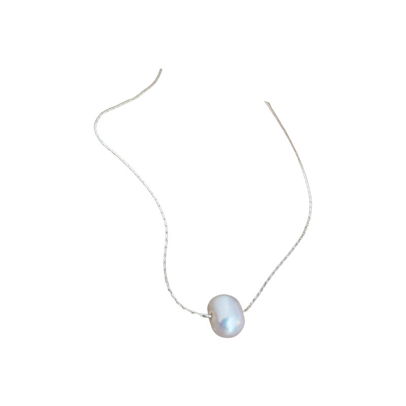 Fresh Water Pearl Necklace Korean Version Of Simple New Single Elegant Niche Design Clavicle Chain 100 Collocation Decorated Female Choker Item Picture