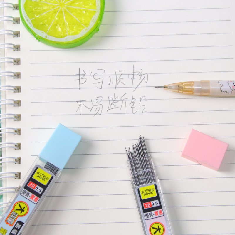 Creative Large Capacity Automatic Lead Core 30 Sets Of Press Pencil Replacement Lead Active Pencil Accessories Resin Lead Wholesale Application Scenario