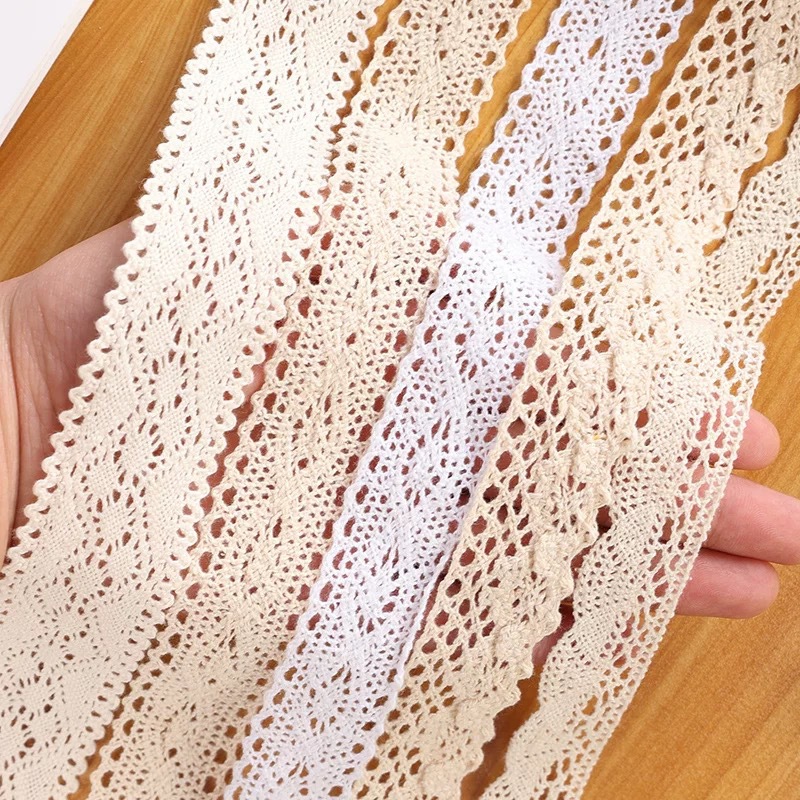 Hollowed-out cotton thread, lace, lace, ribbon, curtains, sofa decoration, DIY clothing, shoes, hats, hair accessories, hair bands, and auxiliary materials details Picture