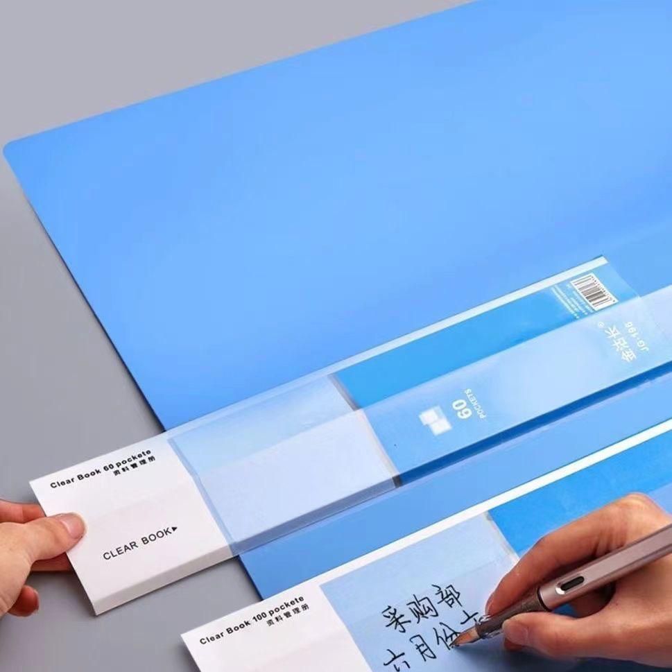 The transparent insert pages of the data folder, multi-layer storage data book, a4 loose-leaf test paper storage book, and the inner pages of the file insert Application Scenario