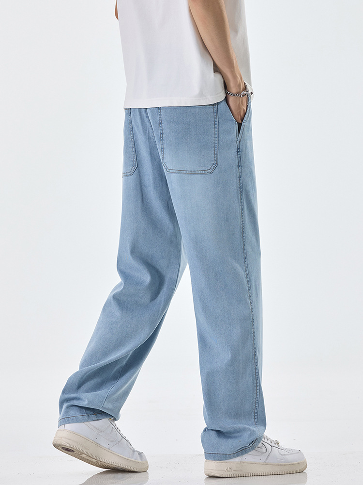 Tencel's new men's autumn edition 2025 loose straight-leg trendy brand versatile casual long pants Specification image