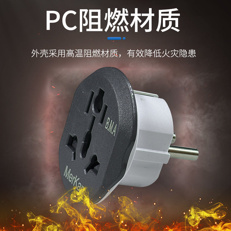 Cross-Border E-Commerce 16A Plug Russia European Korean Standard Australian Regulation Travel Conversion Multi-Purpose Socket Plug details Picture