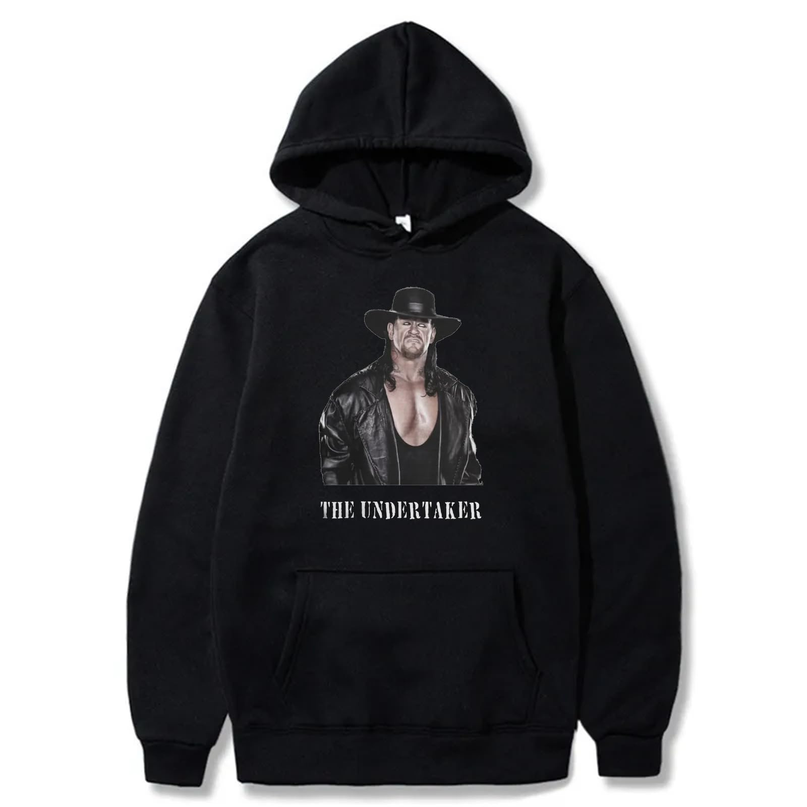 【 European Trade Code 】 Singer print RapperTupac Loose and casual off-the-shoulder sleeve hooded sweatshirt for both men and women full figure