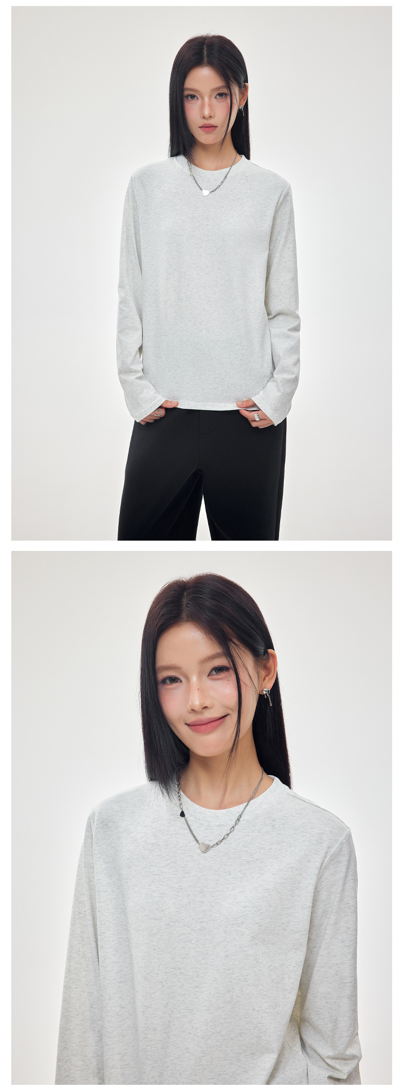 Quick-drying, cool-feeling, sun-protective basic long-sleeved T-shirt for women, SORONA outdoor sports daily commuting base layer top pic 17