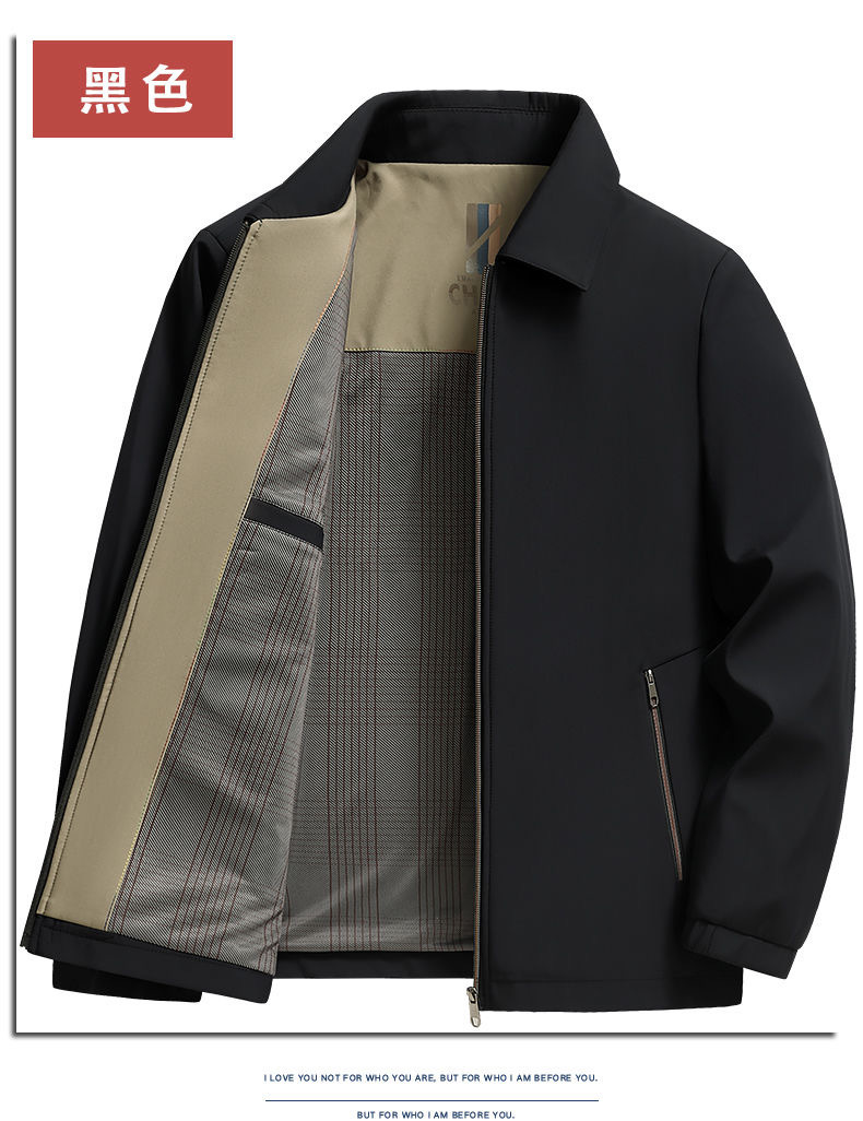 For middle-aged men, there are lapel jackets. For middle-aged and elderly people in spring and autumn, there are thin clothes for fathers and grandfathers pic 12