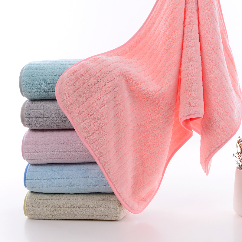 Coral Velvet Towel Super Absorbent Hair Soft Household Face Towel Wholesale Beauty Salon To Develop Gifts details Picture
