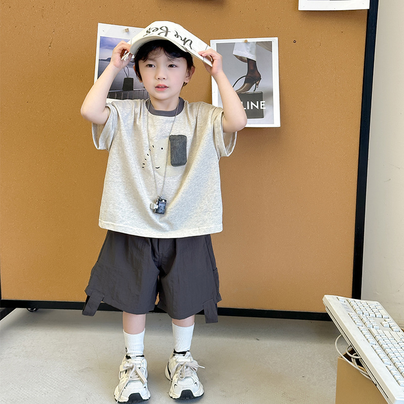 童装女童短袖韩版/男童夏装/T恤/童装男童短袖/t恤产品图