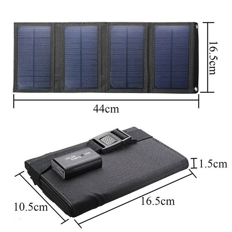 20W/USB/太阳能电池板白底实物图