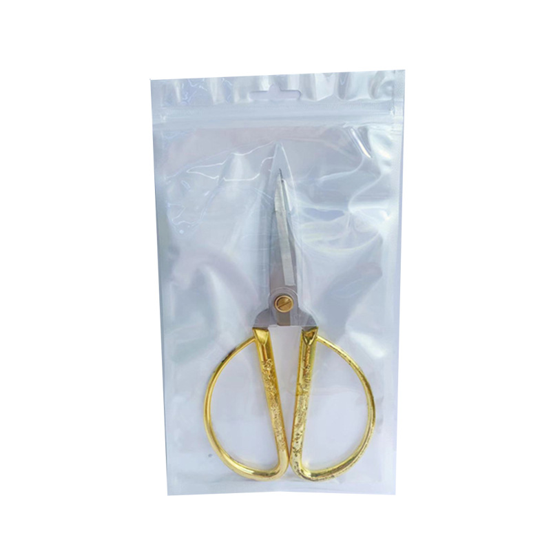 白色珠光阴阳/透明手机壳塑/食品饰品自封白底实物图