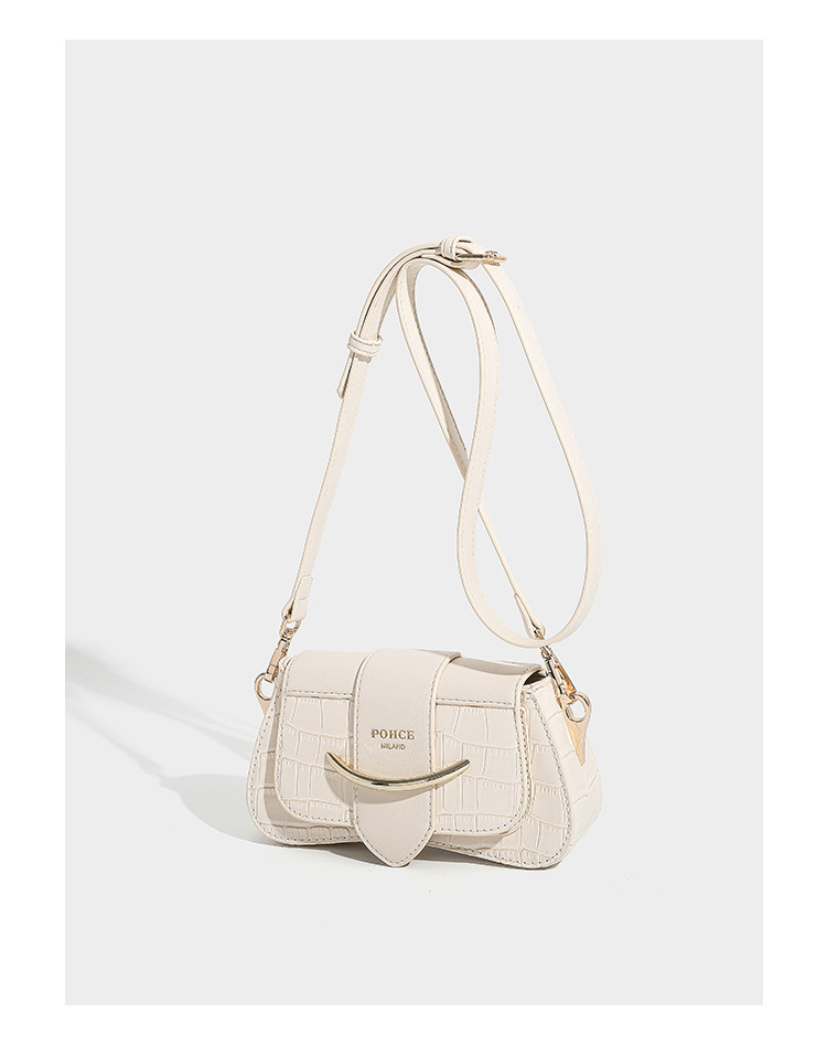 Pohce Niche Design Smiley Stone Retro Hand-Carried Small Square Bag Senior Sense Everything Casual Fashion Shoulder Specification drawing