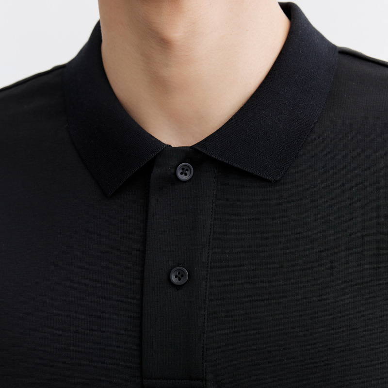 Quick-drying ice silk cotton solid color mercerized polo shirt, short-sleeved T-shirt, men's 2024 summer new lapel half-sleeved T-shirt Application Scenario