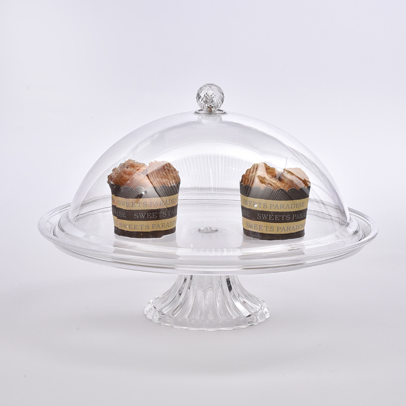 Cake Sample Tray Cover Buffet Plate Platter Platter Set Table Doge Hotel Melon And Fruit Tray Transparent Display Cake Plate details Picture