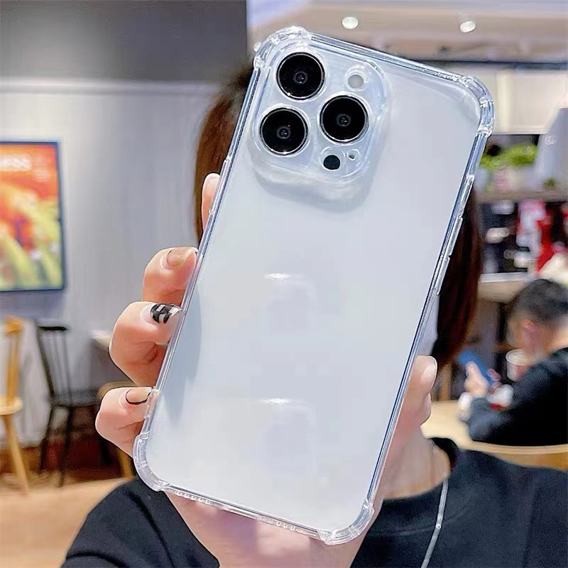 Applicable Apple phone case 15 Full Package 13promax Transparent 15 shockproof xiphone8p solid color 14 phone case Application Scenario
