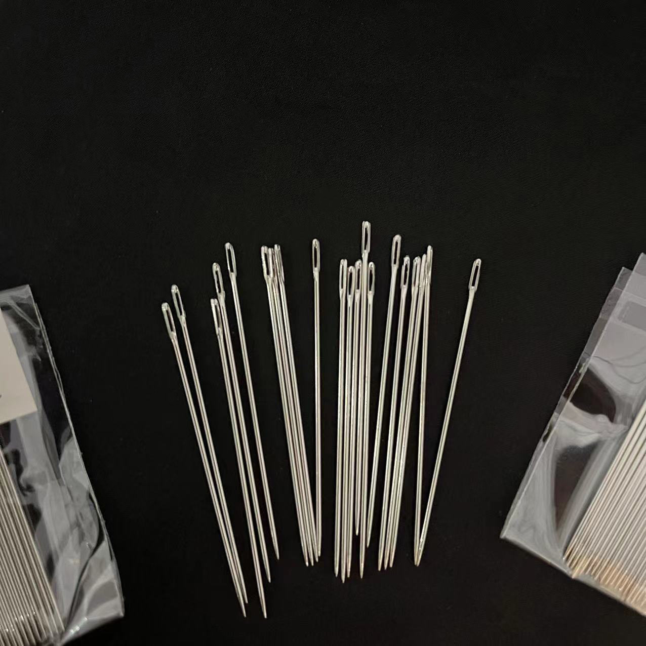 【 Doorway 】5/0 bag needle 20/ Bundle 100/ Bag 5000/ box 5/0 Big eye bag Needle Sewing Needle Household Steel needle High-hardness hand sewing needle Elderly Needle Sewing Needle One yuan supply Application Scenario