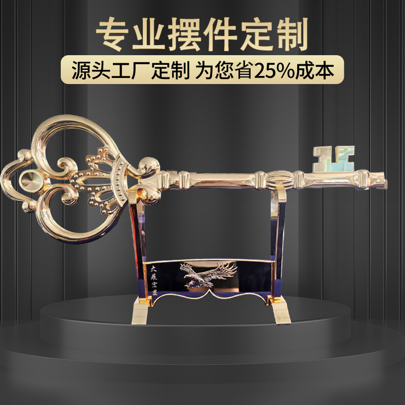 Metal ornament manufacturer zinc alloy mascot production corporate image copper three-dimensional mascot souvenir copper ornament