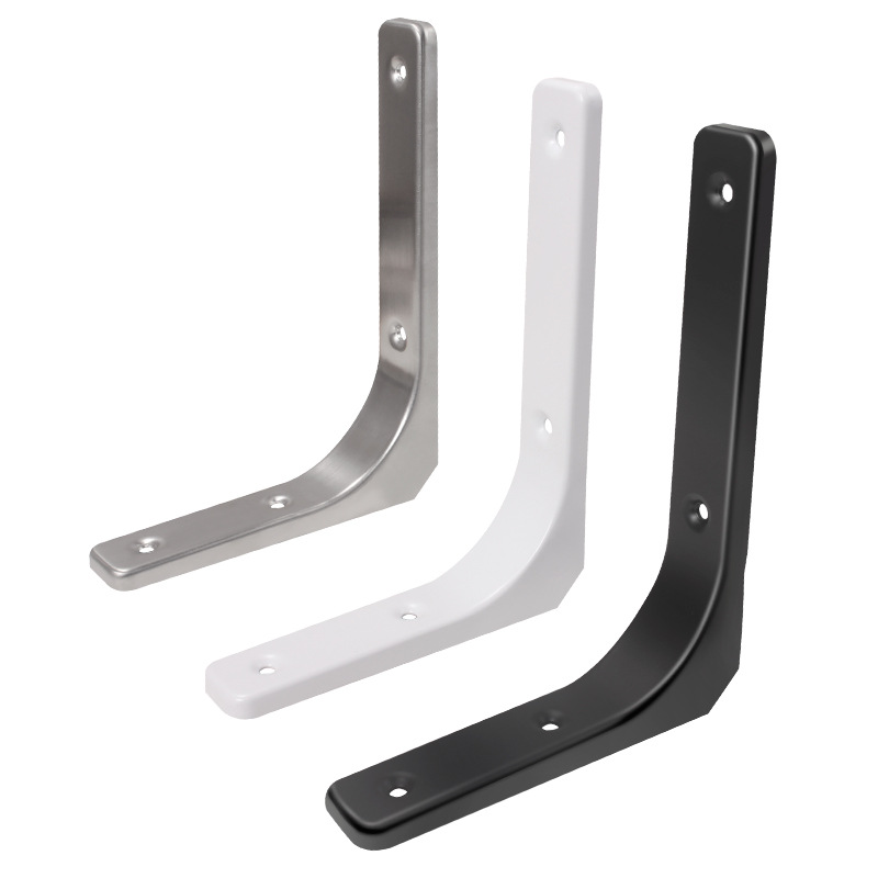 Curved fixed bracket, 90-degree triangular support frame, shelf rack, wall storage rack, stainless steel corner code partition, hardware Item Picture