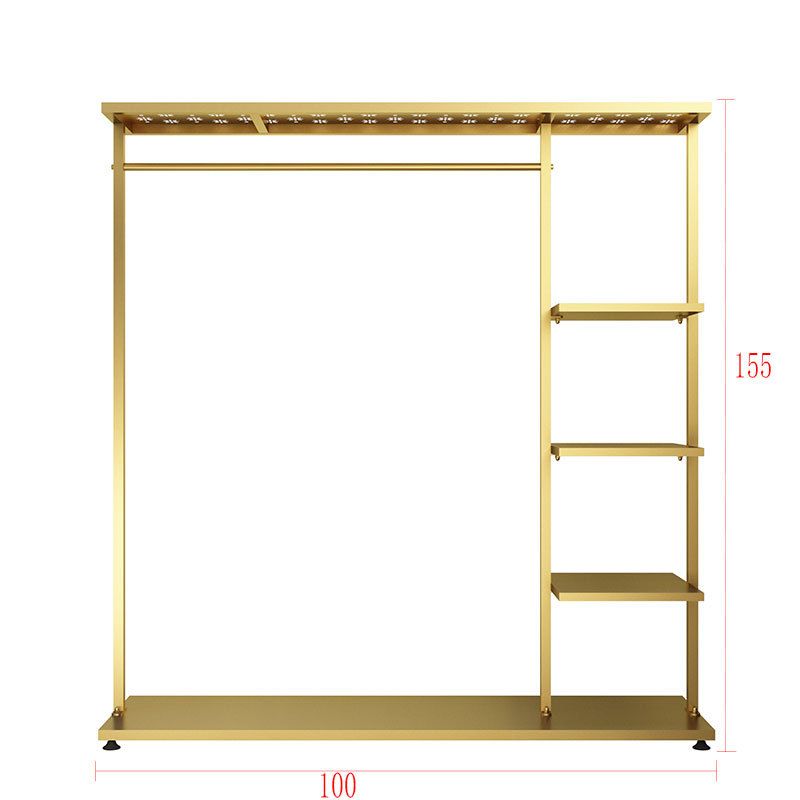 衣冒架/收纳柜实木/衣橱/伸缩晾衣杆白底实物图