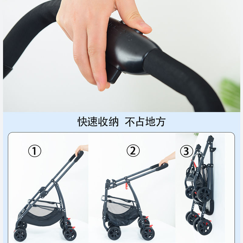 The new pet stroller is lightweight and foldable, specifically designed for walking dogs, babies, medium and small dogs, and cats when going out Application Scenario