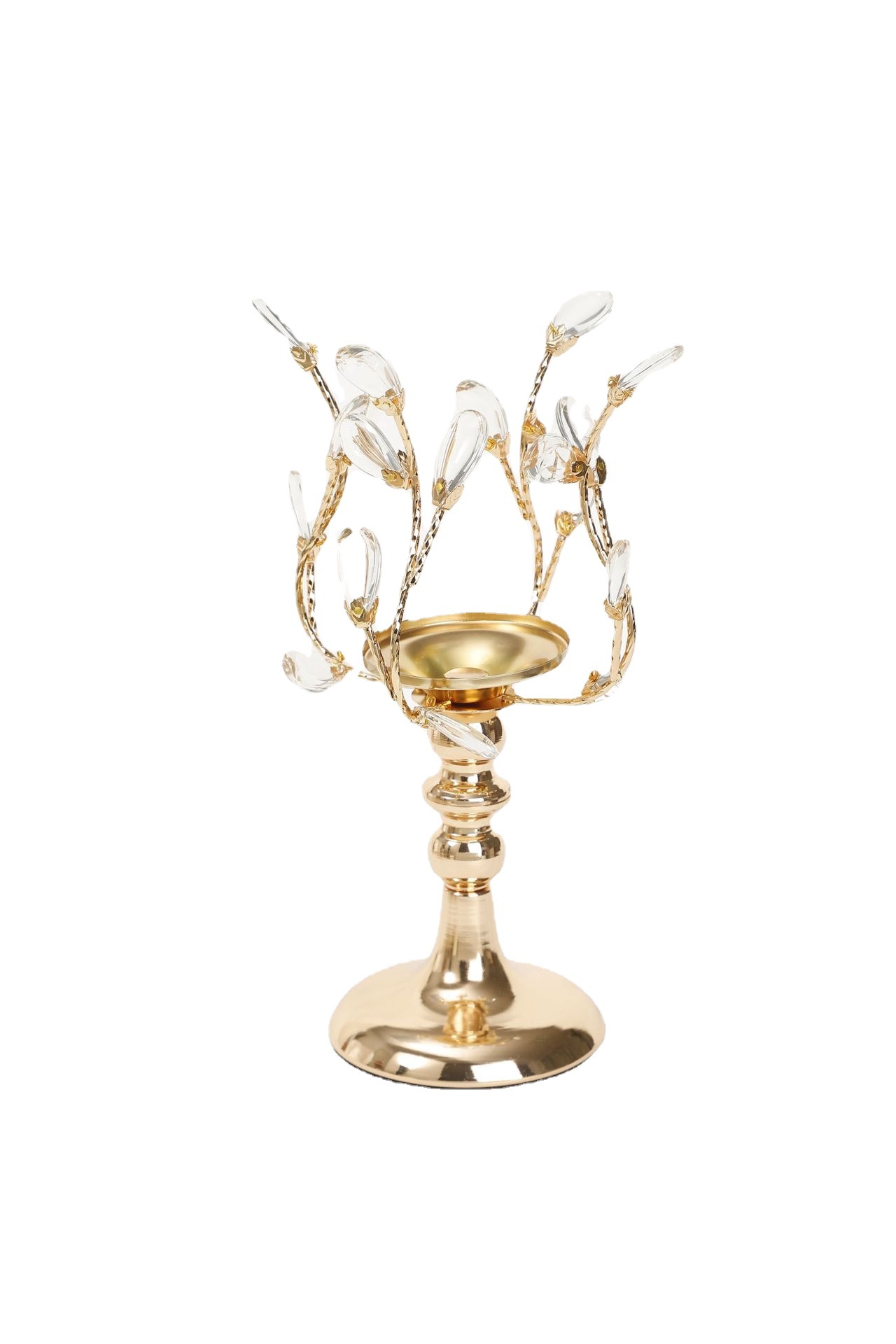En stock luz de vela para la cena props luz europea de lujo para el hogar metal pendulo creativo candelabro de cristal Item Picture