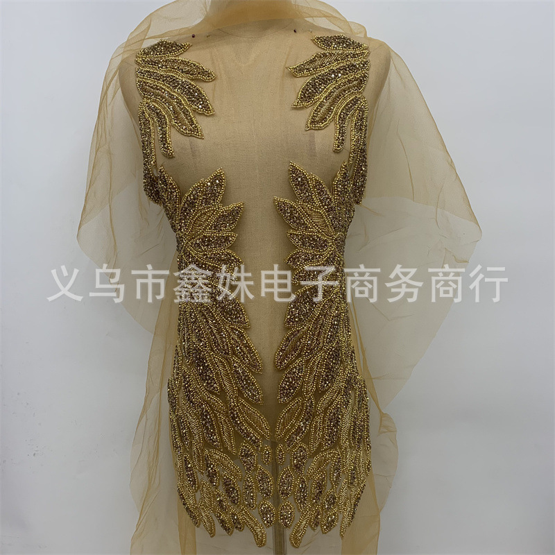 Heavy industry wedding dress and formal wear decoration mesh applique clothing and accessories