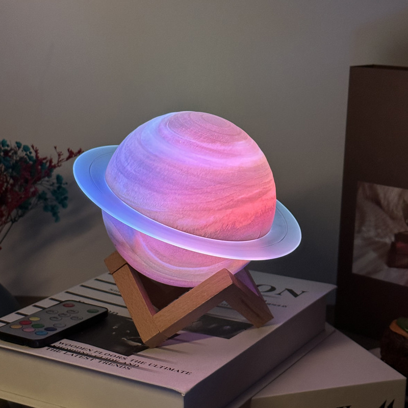 Saturn Ring Dream Bluetooth Speaker Desktop Home Subwoofer 2023 New Upgrade 3D Cross-border hifi Lighting and Sound details Picture