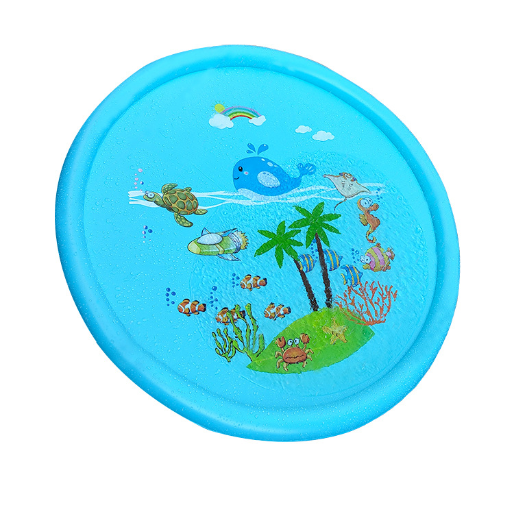 Factory wholesale and retail 170CM turtle water spray pad, children's outdoor entertainment water play pool, whale sea water spray pool Item Picture