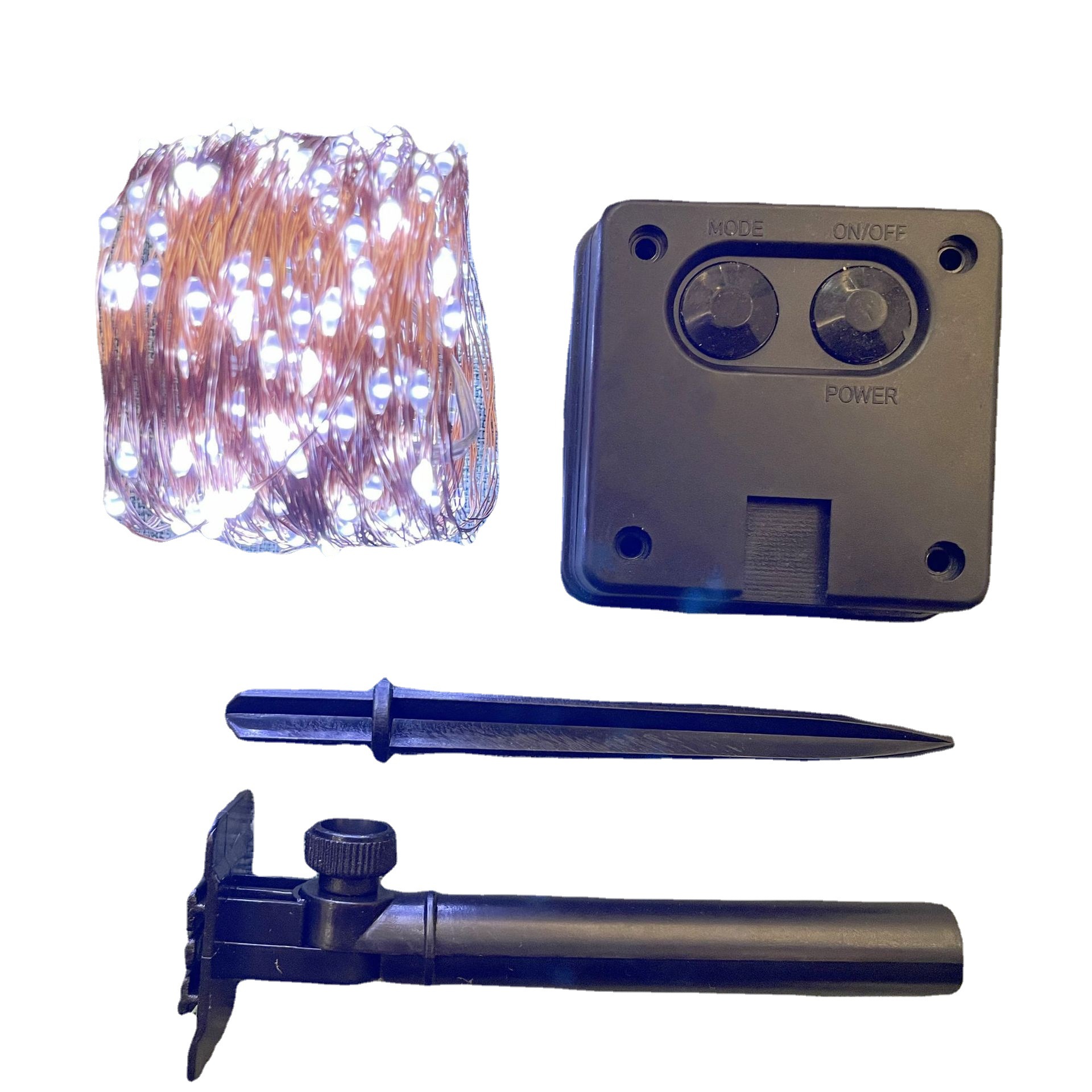 Wholesale of light strings, solar light strings, copper wire led lights, 8-function outdoor waterproof garden lights, Christmas decorative colored lights Item Picture