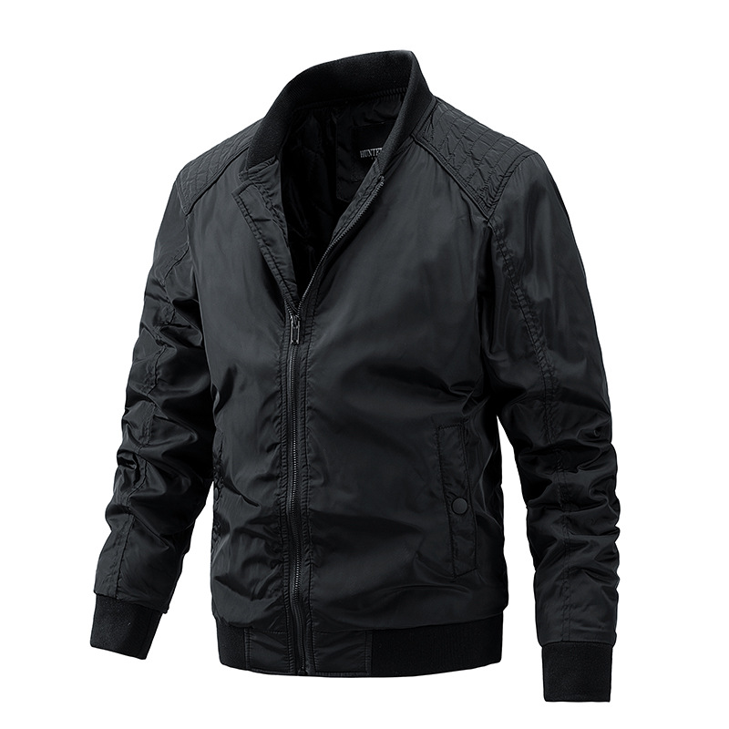 Cross-border jacket men's casual coat, Amazon foreign trade baseball collar men's casual plus-size coat, new jacket men details Picture