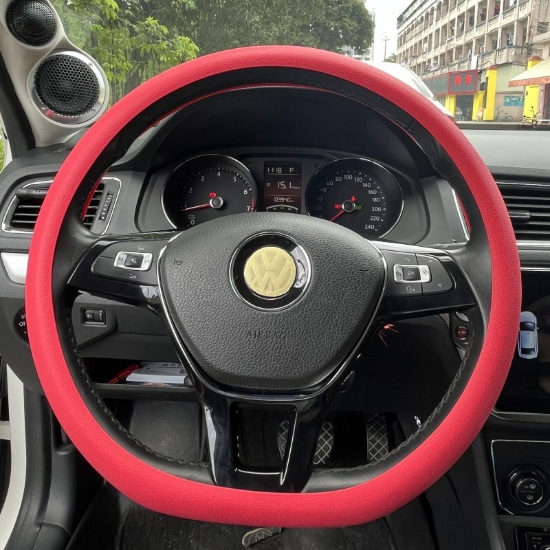 硅胶方向盘套 汽车通用D形 圆形通方向盘四季通用车载方向盘把套