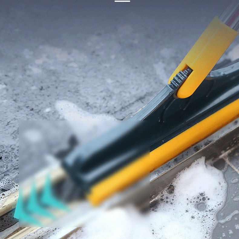 Floor gap brush, no blind spot floor cleaning brush, long-handled hard-bristled floor scrubber, corner gap cleaning floor gap brush Specification image