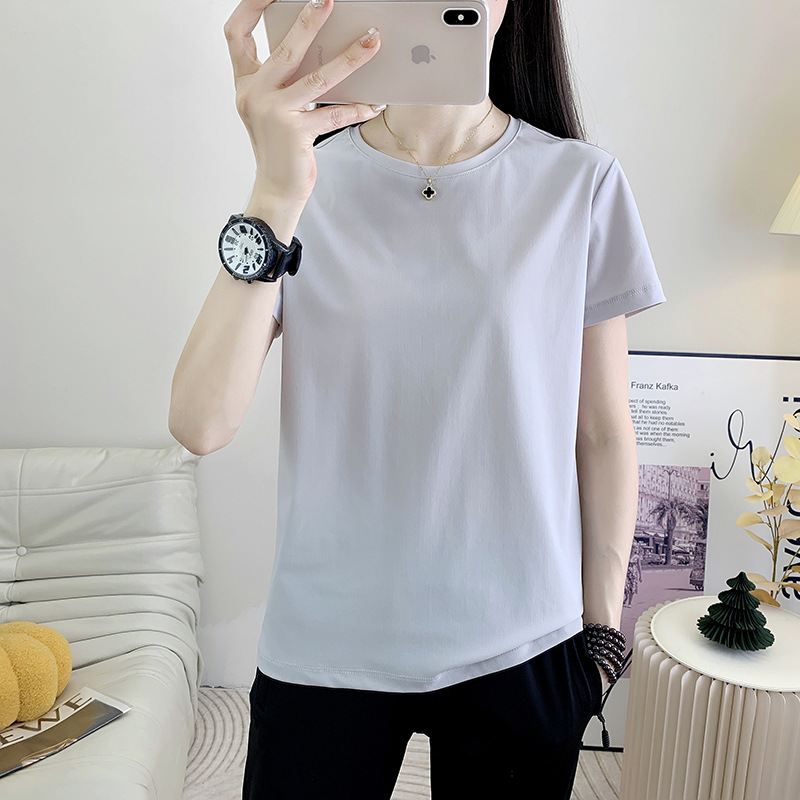 速干衣女短袖冰丝快干衣服批发户外运动跑步快干透气圆领t恤衫男