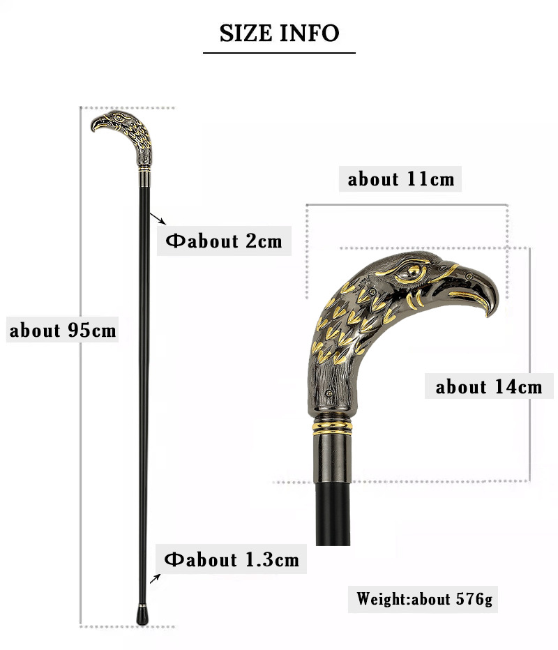 Cane Creative Cane Gentleman's Cane Halloween Cane Film And Television Show Wand Cosplay Prop Elderly Cane details Picture