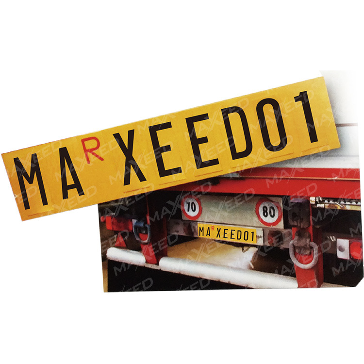 厂家直销 欧洲货车临时牌照 自行车架后挂式拖车防遮挡临时车牌