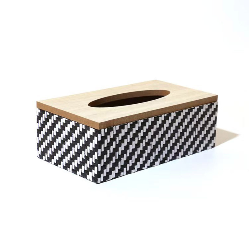现代简约木制纸巾盒客厅桌面抽纸盒子创意时尚木制工艺品跨境批发详情图4