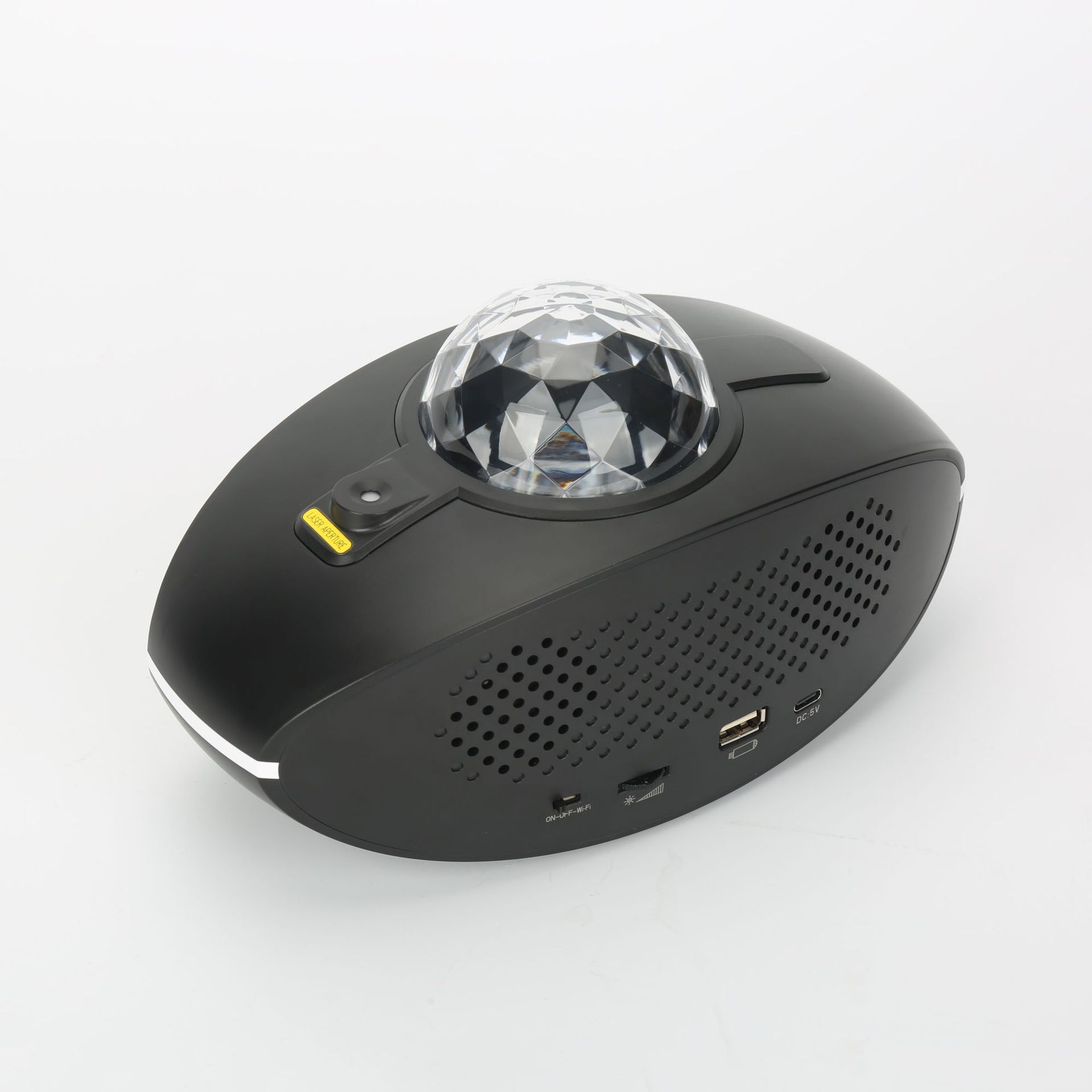 Customized Bluetooth speaker ambient lights, treasure-shaped music starry sky projection lights, graffiti APP control night lights details Picture
