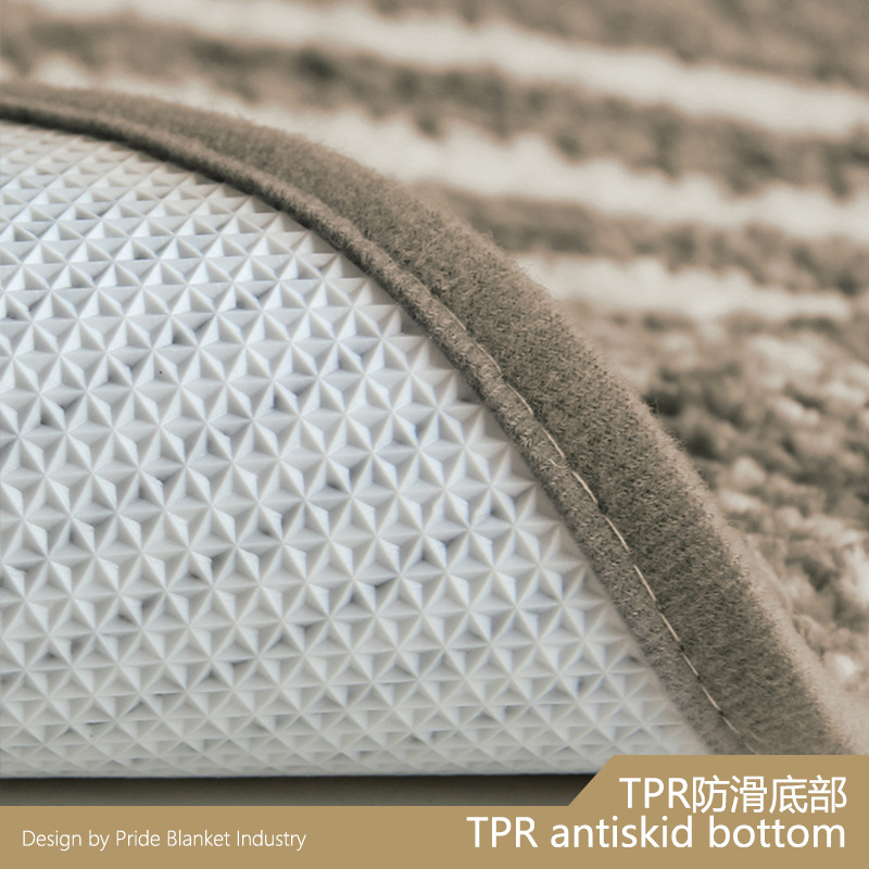 Tpr Bottom Thickness Pinstripe Floor Mat Bathroom Non-Slip Mat Kitchen Non-Slip Mat Mat Indoor Microfiber Carpet Application Scenario
