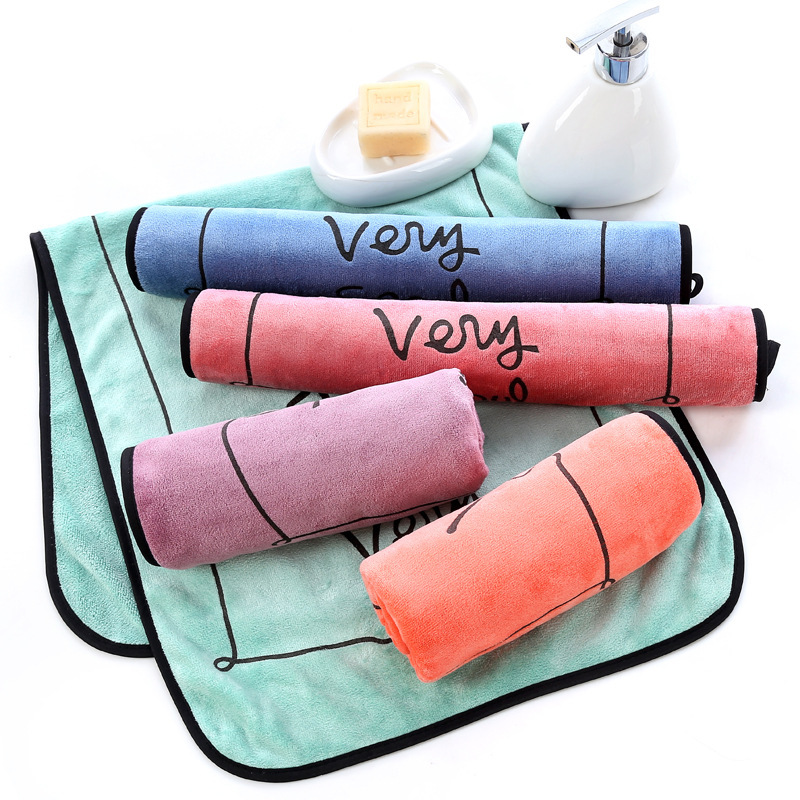 【 Chi Jia 】 Ultra-fine Fiber printed towel manufacturer Wholesale 35*75cm 100g Soft Absorbent embroidered logo Item Picture