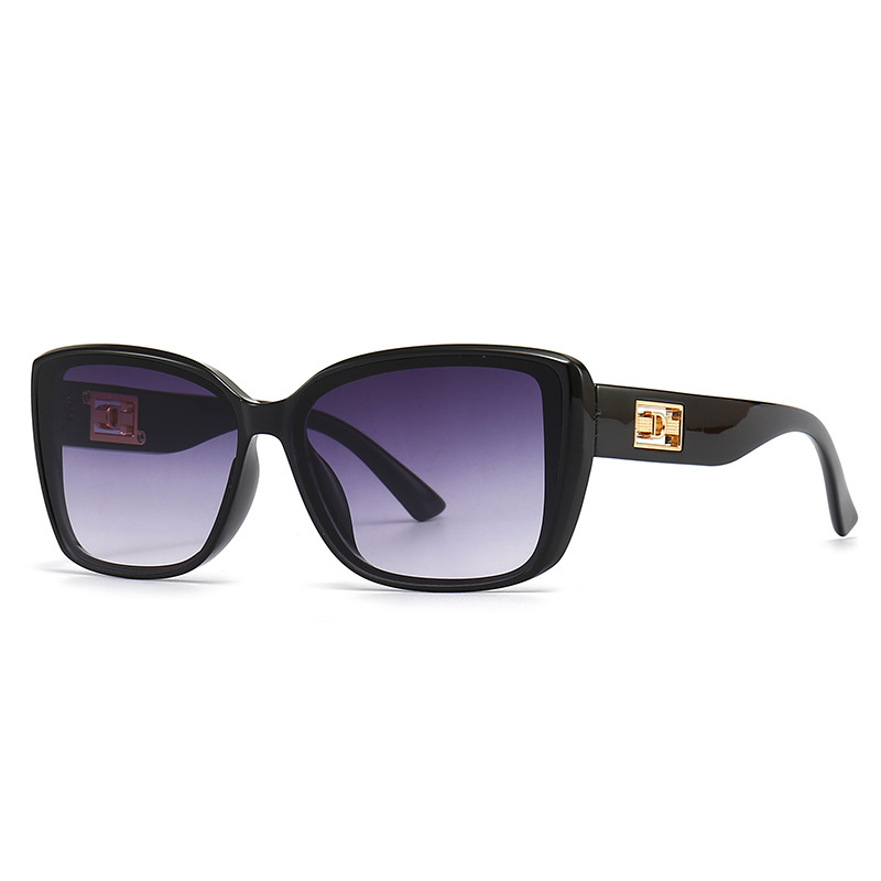 New cross-border polygonal sunglasses, trendy street style, modern charm, retro sunglasses 9126 Item Picture