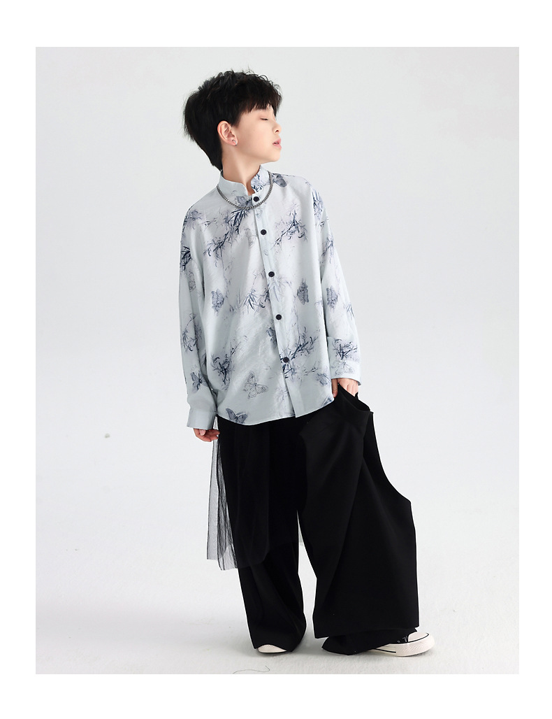 国潮男大童春季长袖日常汉服套装2026新款儿童装新中式国风唐装三件套详情19