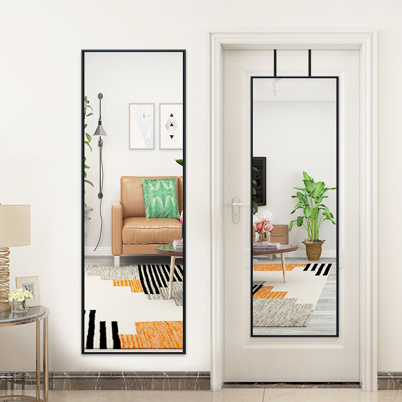 Mirror Behind The Door Full-Body Mirror Attached To The Wall Self-Adhesive Wall Hanging Paste Home Hanging Wall Floor-To-Ceiling Dormitory Student Hanging Door Mirror