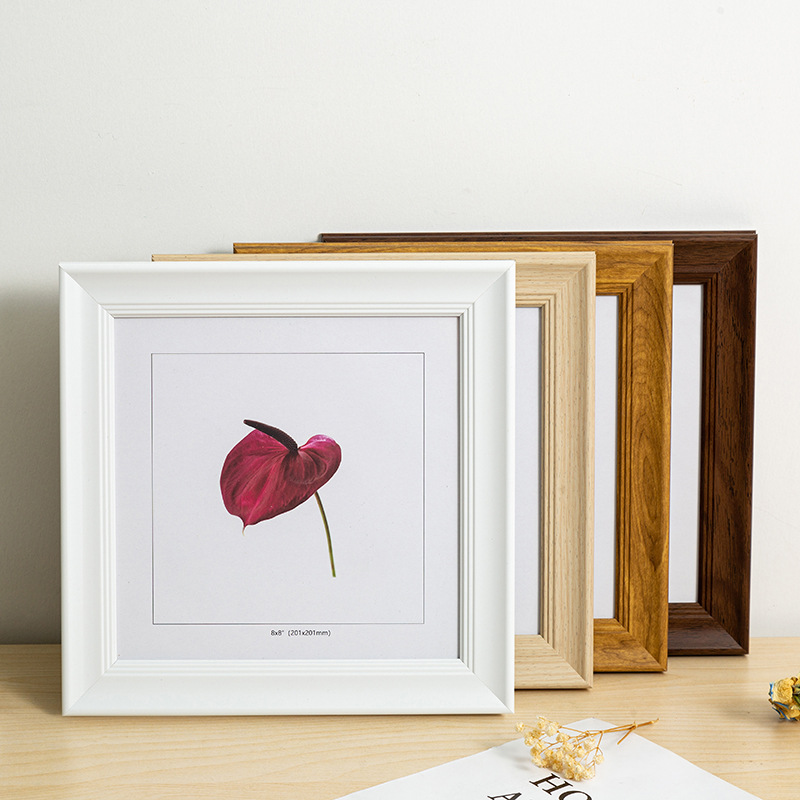 美式相框正方形5寸6寸7寸8寸10寸12摆台框架创意挂墙画框厂家批发