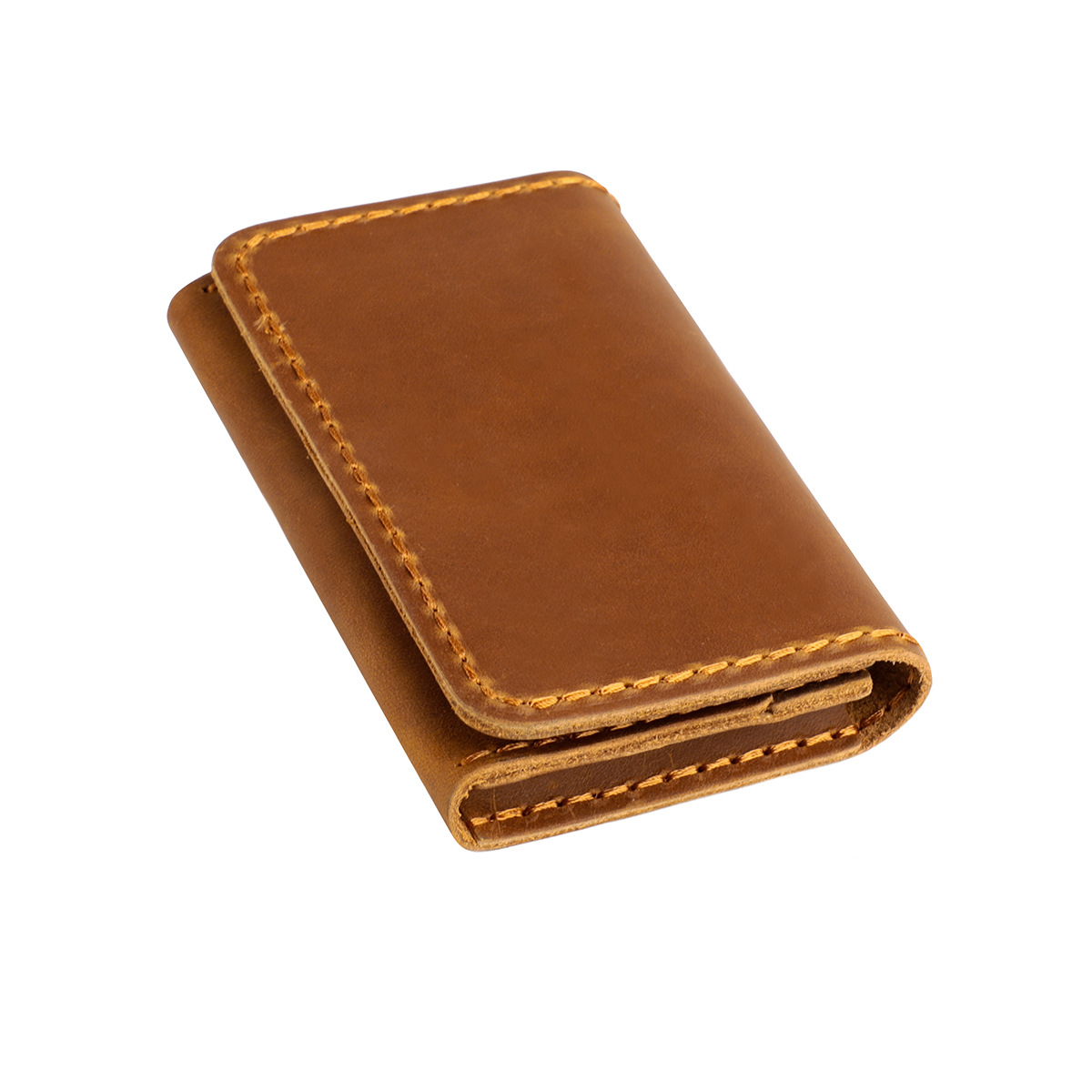 Color Crazy Horse Pickup Bag Women's Purse Credit Card Bank Card Cover Leather Coin Purse Vintage Name Card Holder Specification drawing