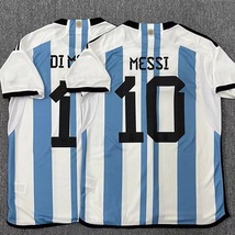 2022年阿根廷球衣10号梅西主客场足球服成人儿童套装童装＋袜